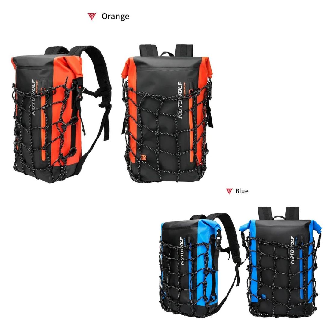 Mochila Impermeable MotoWolf  30L