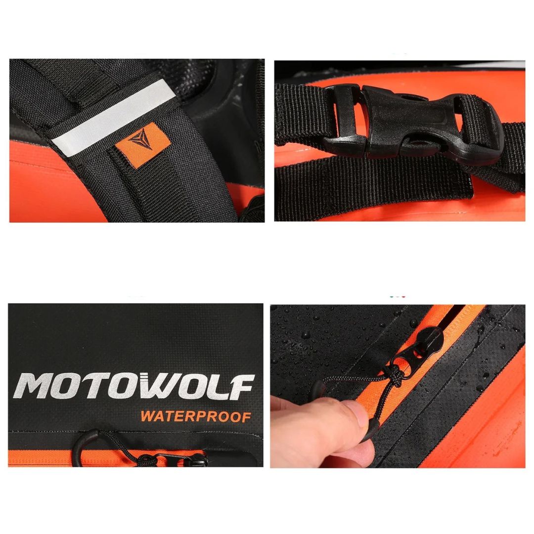 Mochila Impermeable MotoWolf  30L