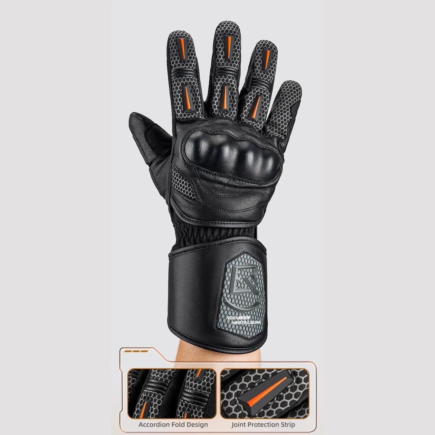 Guantes Moto Para el Frio Rockbros con Protección