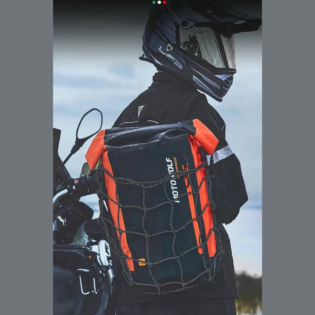 Mochila Impermeable MotoWolf  30L