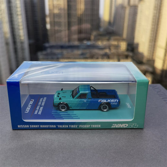 INNO 1:64 Camioneta Nissan sunny hakotadora pickup Falken